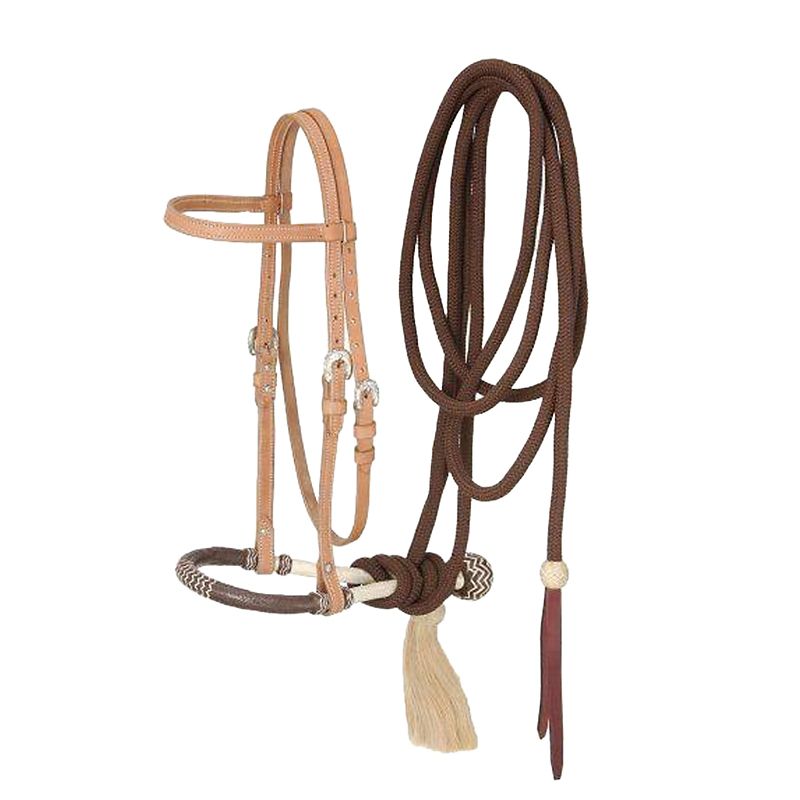 Royal King BB Headstall/Bosal/Mecate Set Light Oil