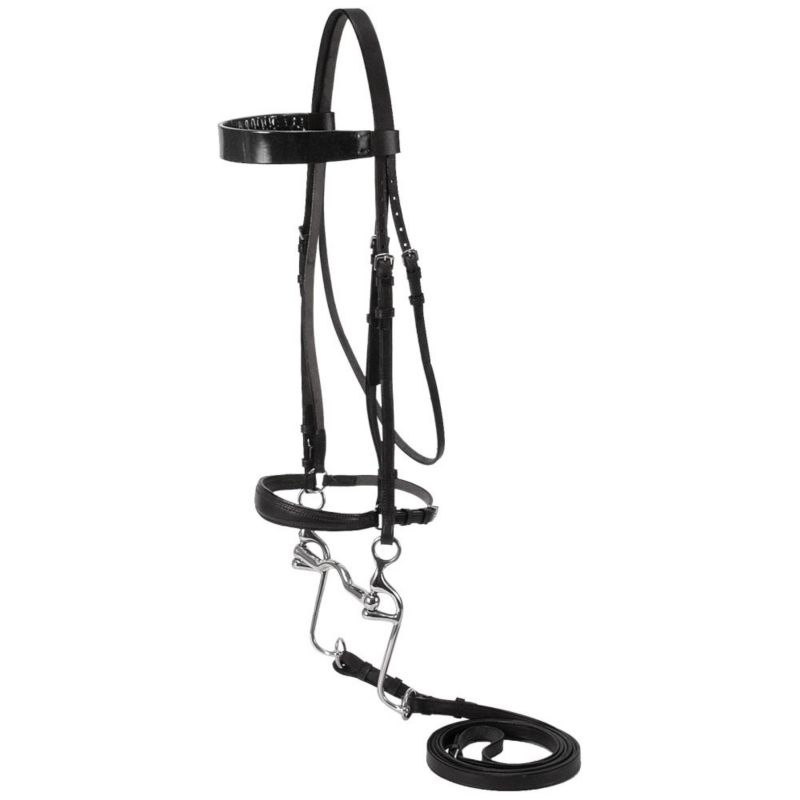 Silver Fox Walking Horse Bridle Black/Black