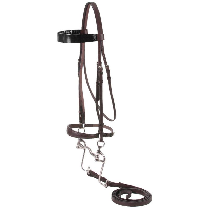 Silver Fox Walking Horse Bridle Brown/Black