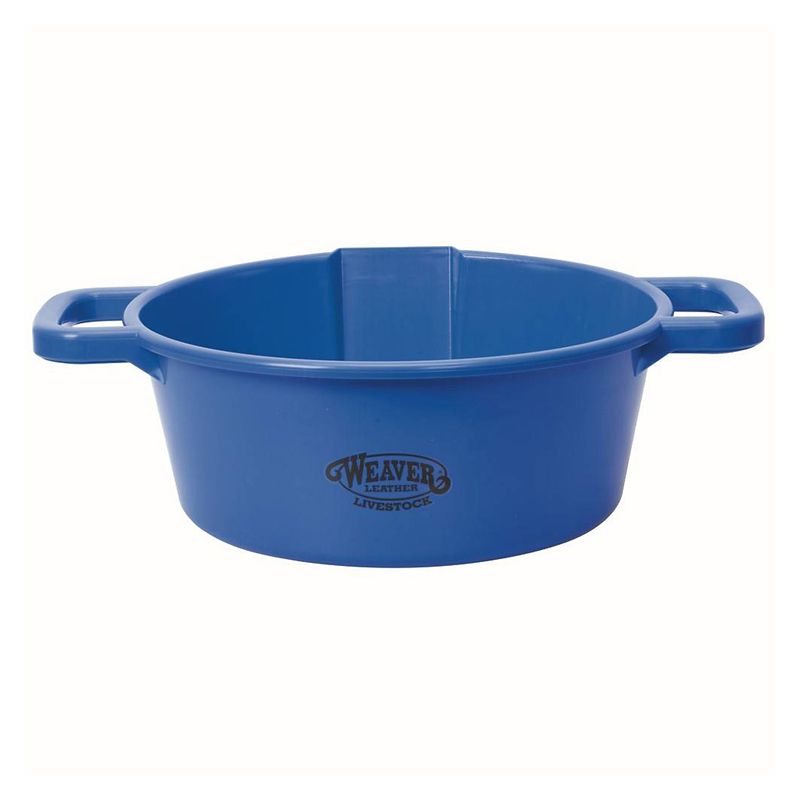 thumbnail image 2 of Weaver Leather 22-Quart Round Livestock Feed Pan - Purple Polyethylene Farm Feeder 2 of 14