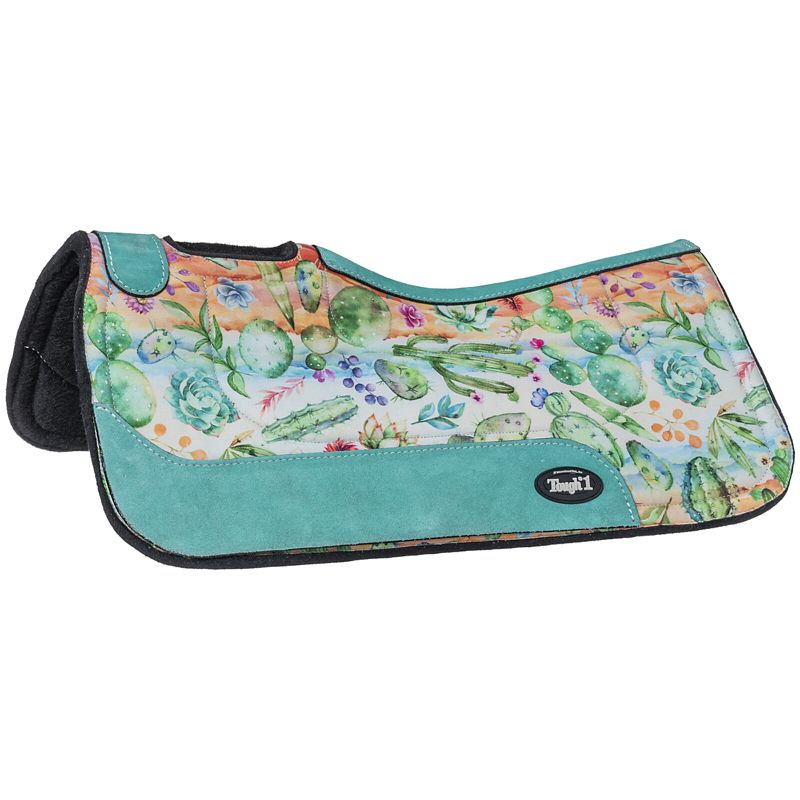 Tough1 Felt Saddle Pad Cactus Print 31x32