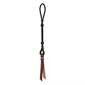 2 Loop - Braided Leather Lanyard with Tails