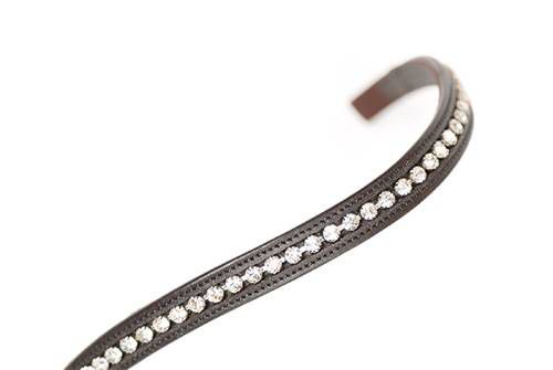 5028-HAVANA-FULL Shires Aviemore LG Diamante Browband Full Havana sku 5028-HAVANA-FULL