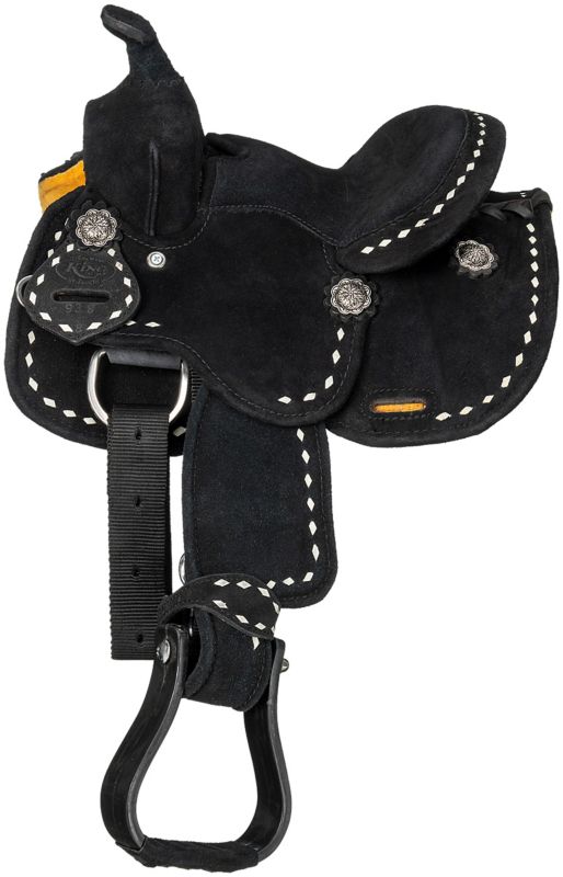 King Series Mini Stratford Barrel Saddle Black