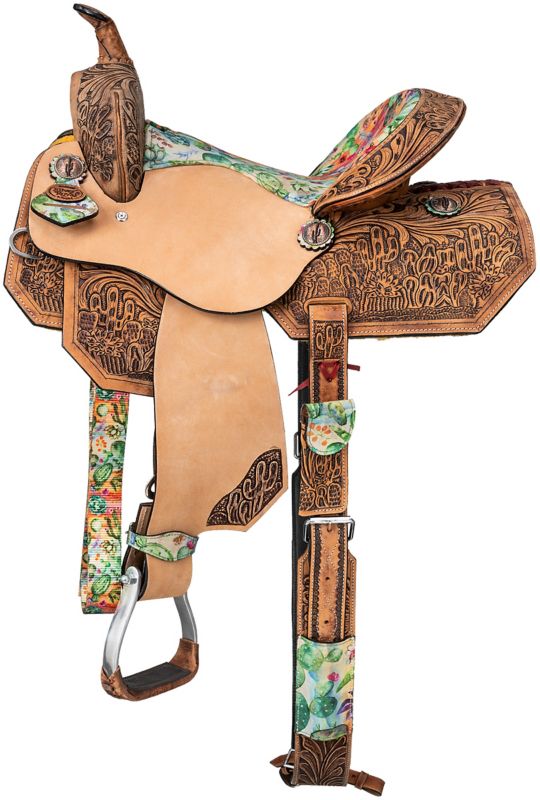 Silver Royal Cactus Barrel Saddle 14