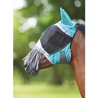 Shires Deluxe Fly Mask W/Nose Fringe
