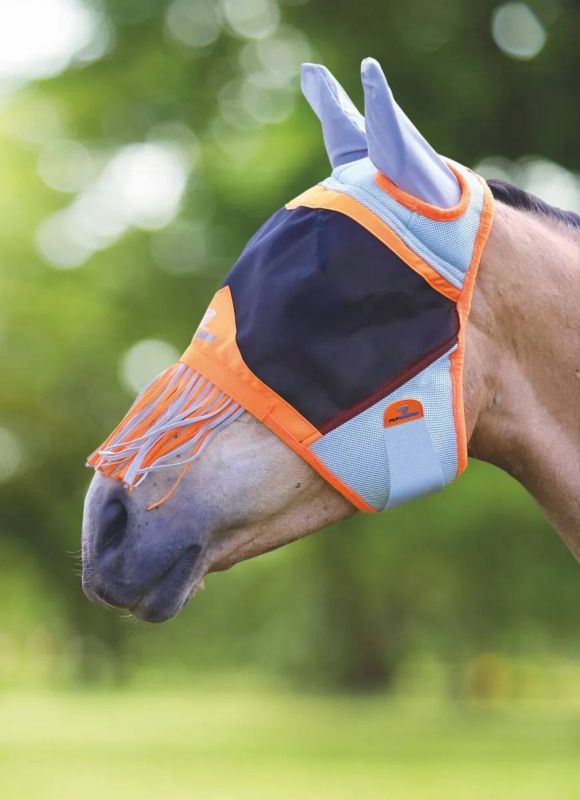 Air Motion Fly Mask W/Ears Nose Fringe WarehouseOutlet