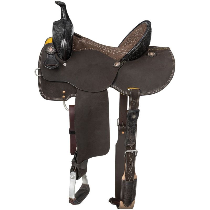 Silver Royal Youth Booker Rough Barrel Saddle 13