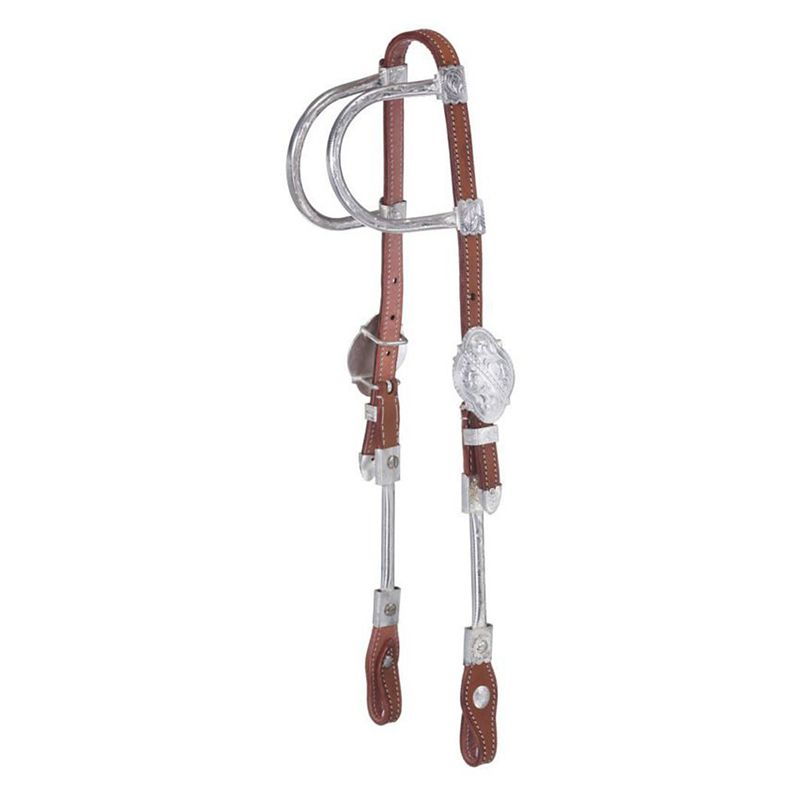 Royal King Ferruled Double Ear Headstall Md Oil