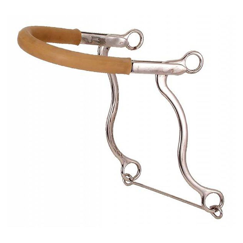 25108-0-0 Tough1 Hackamore with Rubber Tubing Pony sku 25108-0-0