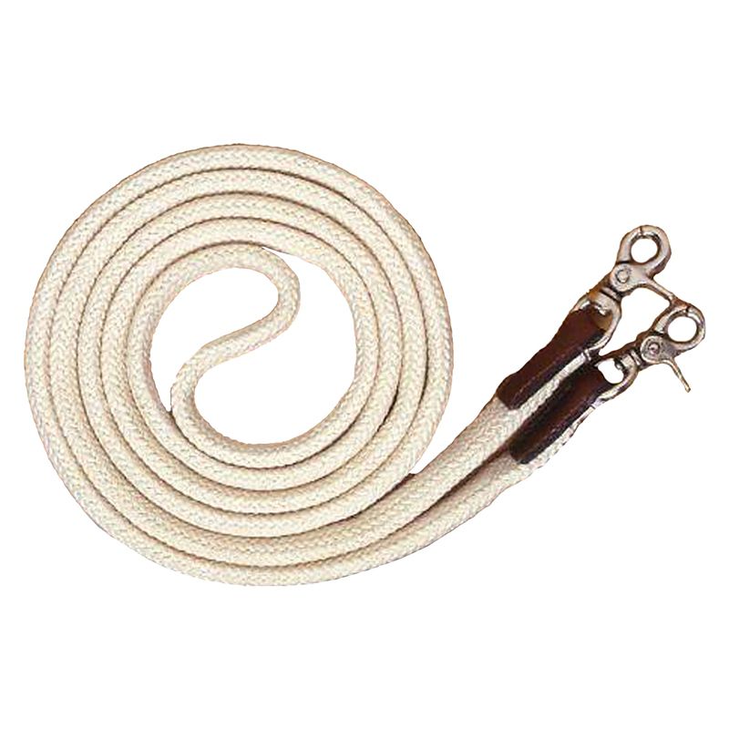 54-910-3-0 Royal King Deluxe Flat Roping Reins White sku 54-910-3-0