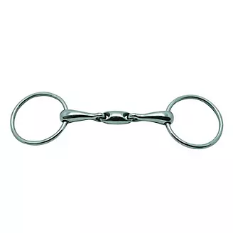 Metalab Double Jointed Oval Link Snaffle 18mm