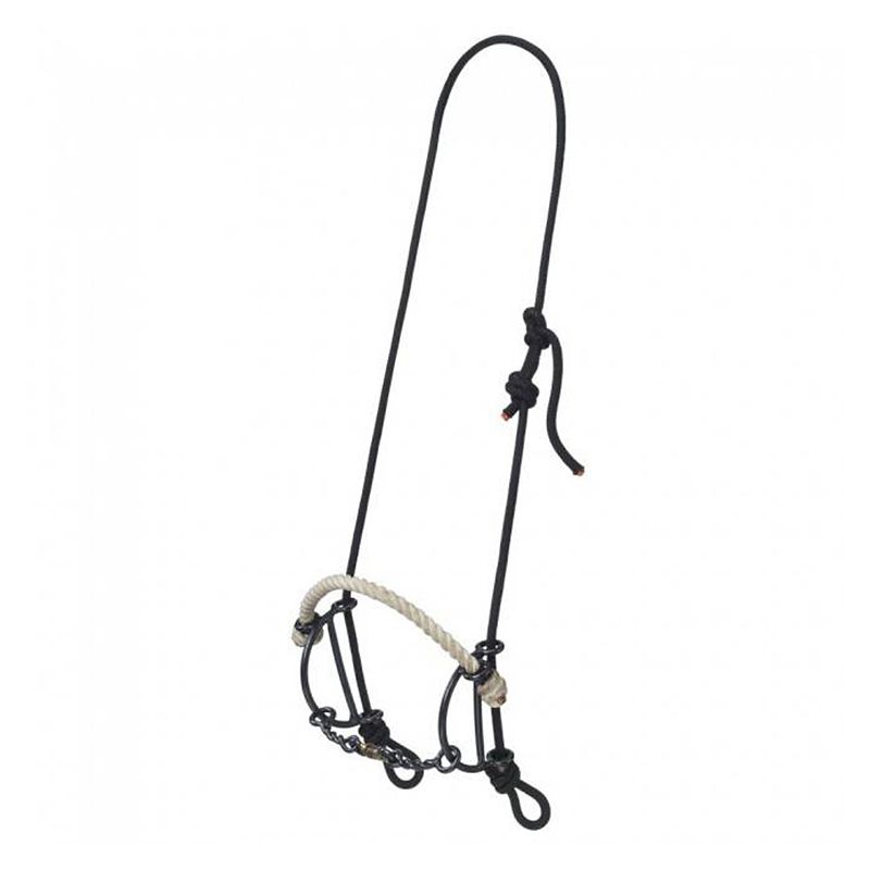 25074-0-0 Tough1 Rope Headstall w.Rope Nose Twisted Dog Gag sku 25074-0-0