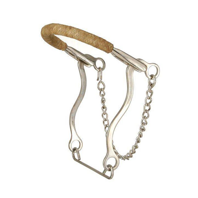 25109-0-0 Tough1 Hackamore with Rawhide Braiding Bit sku 25109-0-0