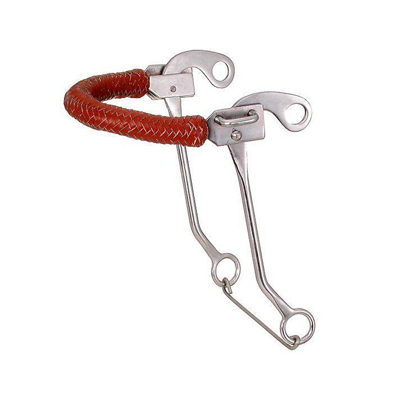 25111-0-0 Tough1 Braided Leather Nose Hackamore sku 25111-0-0