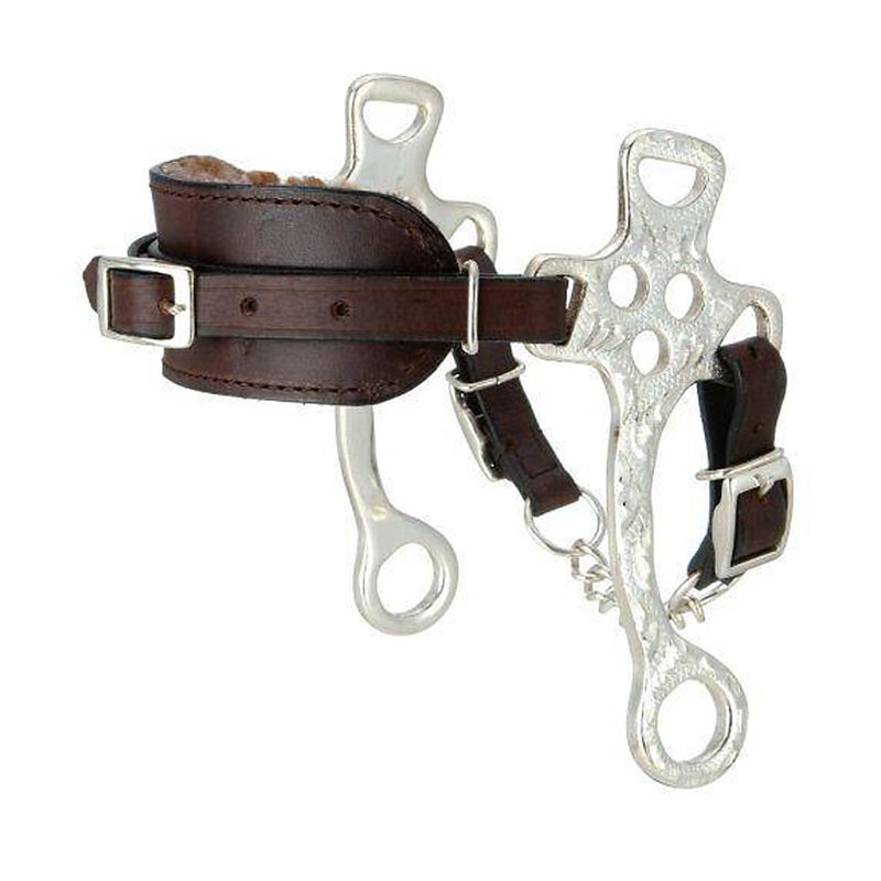 Tough1 Fleece Lined Silver Hackamore