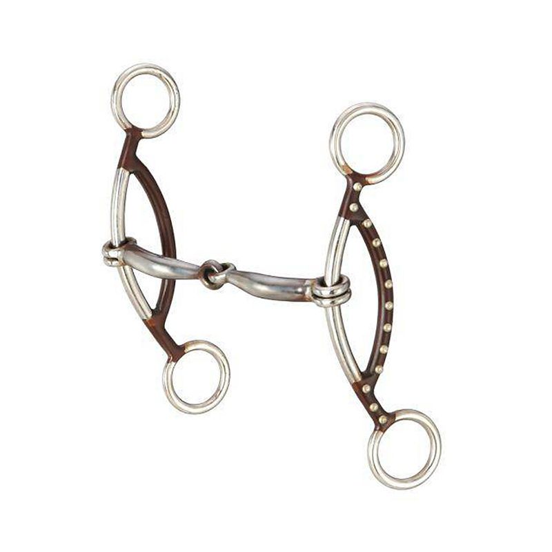 25196-0-0 Tough1 Antique Brown H Gag Snaffle Bit n sku 25196-0-0