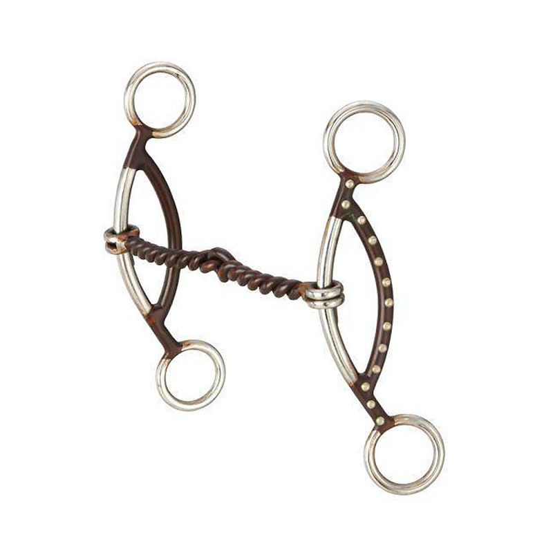 Tough1 Antique Brown H Twisted Wire Gag Snaffle