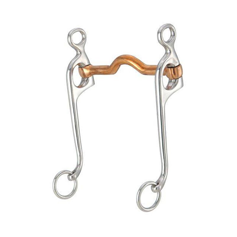 25503-0-0 Tough1 Copper Swivel Cheek Walking Horse Bit sku 25503-0-0