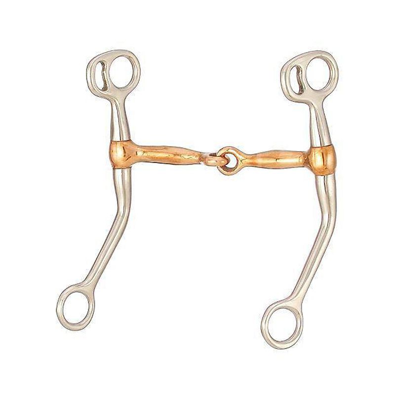 25512-0-0 Tough1 Training Snaffle Bit w. Copper Mouth sku 25512-0-0