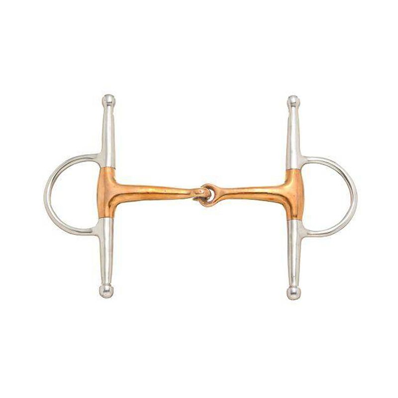 25520-0-0 Tough1 Copper Mouth Full Cheek Snaffle Bit sku 25520-0-0