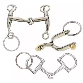 Tough1 Bit and Spurs Keychains Assorted 6 Pack