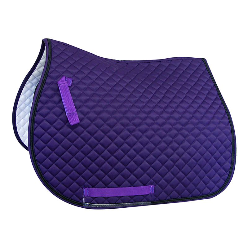 Intrepid Quilted All Purpose Saddle Pad Purple/Bla