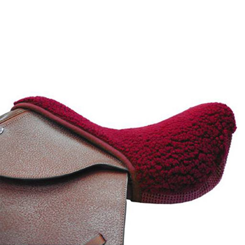 English Non Slip Fleece Seat Saver Standard Red