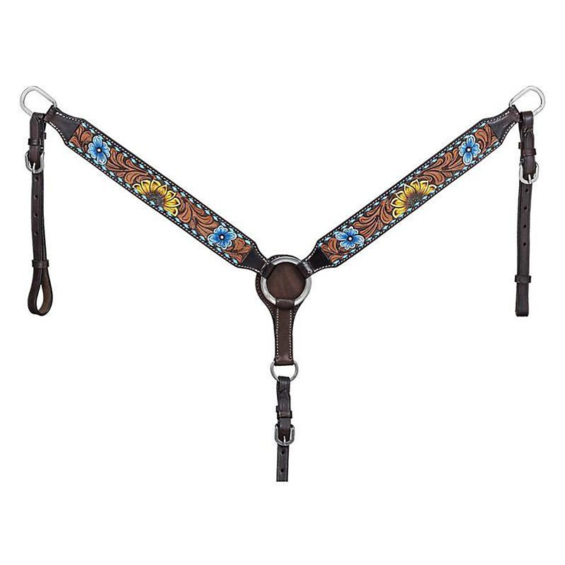 Royal King Sunflower Buckstitch Pony Breastcollar