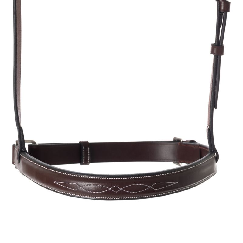 Huntley Equestrian Fancy Stitched Crank Noseband