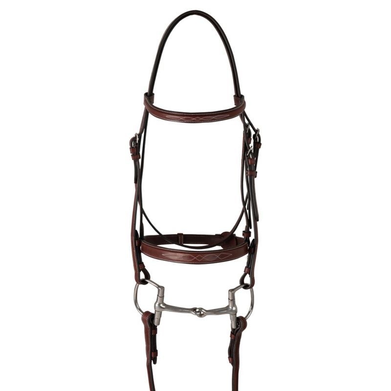 2209 Huntley Eq Fancy Stitched Hunter Bridle Med Pony sku 2209