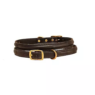 Tory Leather Raised Leather Dog Collar