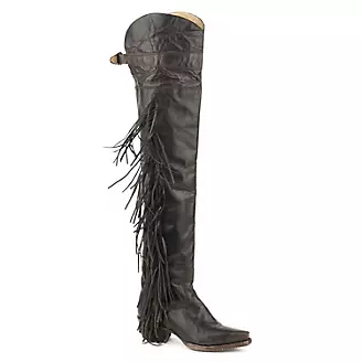 Stetson Ladies Glam Over The Knee Snip Toe Boots