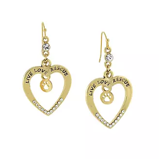 1928 Jewelry Live Love Rescue Earrings