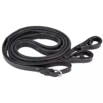 M. Toulouse Flat Leather Rubber Reins