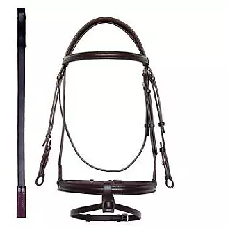 M. Toulouse Raised Eventing Bridle with Flat Reins