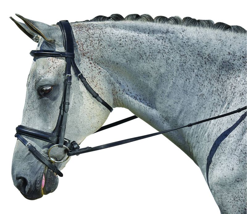 4056XF M. Toulouse Elite Dressage Bridle X-Full Black sku 4056XF