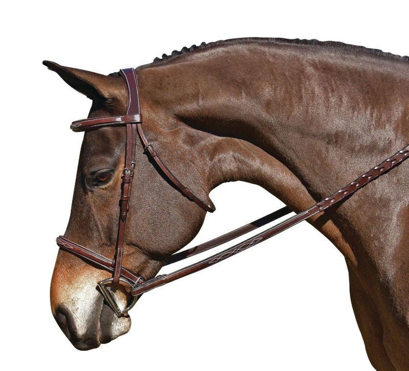 4046C M. Toulouse Snaffle Hunter Bridle Cob Chocolate sku 4046C