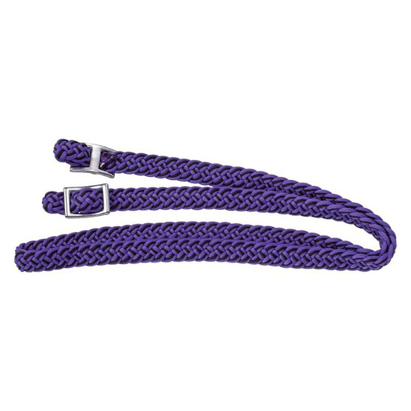 Mini Poly Contest Reins 3/4inx5ft Purple/Black