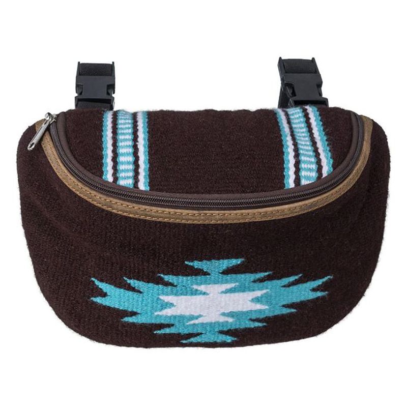 Tough1 Saddle Pouch Hand Woven Brown