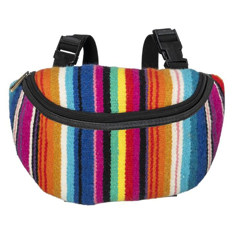 Tough1 Saddle Pouch Hand Woven Serape