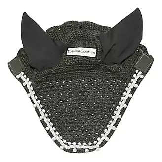 Equine Couture Fly Bonnet with Pearls and Crystals