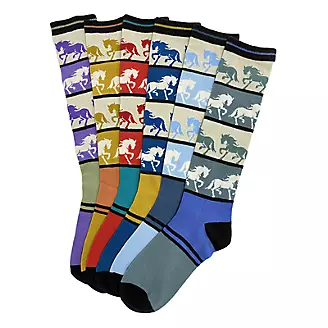 Bold Horse Tall Socks 6 Pack