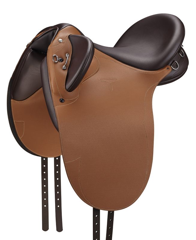 WSTCSEDXXCBCHXL Wintec 500 Stock Duet Saddle X Large Chestnut sku WSTCSEDXXCBCHXL