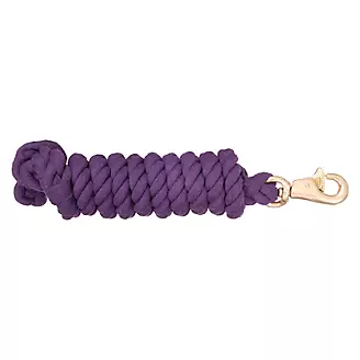 Basic Cotton Lead Rope w/Bull Snap Purple