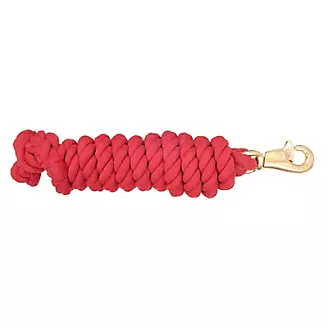 Basic Cotton Lead Rope w/Bull Snap Red