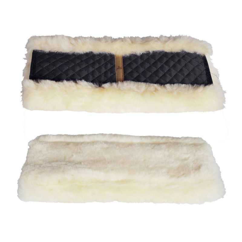 Horze Harleigh Sheepskin Short Girth Tube Black