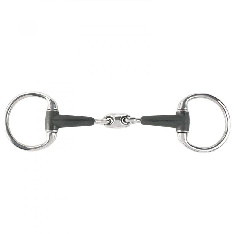 Horze Rubber Oval Link Eggbutt Snaffle Bit 4