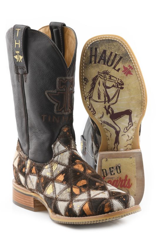 Tin Haul Ladies Shaggy Diamonds Boots 10 Brown