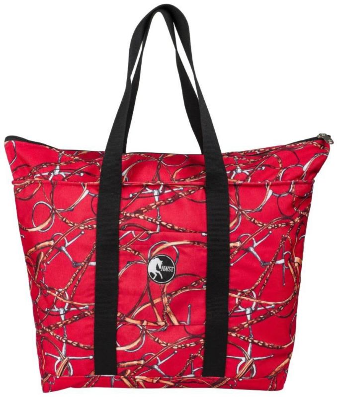 Awst Intl Lila Snaffle Bit Bridles Tote Bag Red